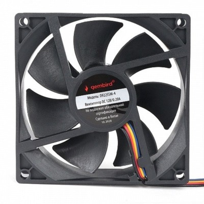 Вентилятор Gembird Вентилятор для корпуса 92x92x25, втулка, 4 pin, провод 30 см (D9225SM-4) Вентилятор Gembird Вентилятор для корпуса 92x92x25, втулка, 4 pin, провод 30 см (D9225SM-4)