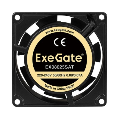Вентиляторы Exegate EX288994RUS Вентилятор 220B ExeGate EX08025SAT (80x80x25 мм, Sleeve bearing (подшипник скольжения), клеммы, 2500RPM, 31dBA) Вентиляторы Exegate EX288994RUS Вентилятор 220B ExeGate EX08025SAT (80x80x25 мм, Sleeve bearing (подшипник скольжения), клеммы, 2500RPM, 31dBA)