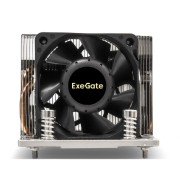 Вентиляторы Exegate EX293436RUS ESNK-P0063AP4.PWM.2U.SP3.Cu Al+Cu, 2U, 4 тепл. трубки, LGA SP3, TDP 240W, PWM, 1600-6800RPM, 2 ball bearing, 4pin, 54,3db, 440г, на винтах, с термопастой RTL