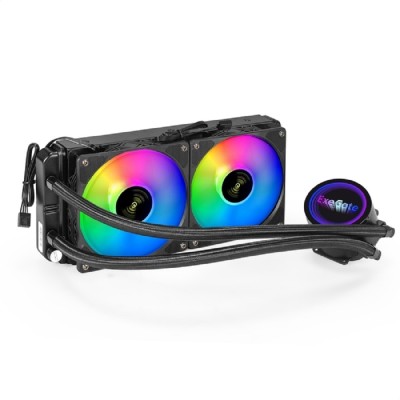 Вентиляторы Exegate EX293457RUS Комплект водяного охлаждения ExeGate BlackWater-240V2.PWM.RGB (RGB подсветка, LGA2066/2011/1366/1150/1151/1155/1156/1200/1700/AM4/FM1/FM2/FM2+/AM2/AM2+/AM3/AM3+, TDP 220W, Fan 120m Вентиляторы Exegate EX293457RUS Комплект водяного охлаждения ExeGate BlackWater-240V2.PWM.RGB (RGB подсветка, LGA2066/2011/1366/1150/1151/1155/1156/1200/1700/AM4/FM1/FM2/FM2+/AM2/AM2+/AM3/AM3+, TDP 220W, Fan 120m