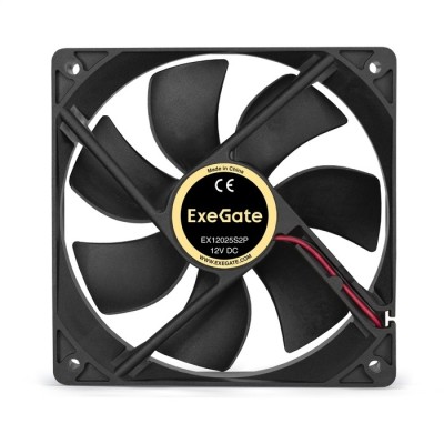 Вентиляторы Exegate EX294048RUS Вентилятор ExeGate EX12025S2P, 120x120x25 мм, Sleeve bearing (подшипник скольжения), 2pin (разъем 2.54; для блоков питания ATX), 1400RPM, 25dBA Вентиляторы Exegate EX294048RUS Вентилятор ExeGate EX12025S2P, 120x120x25 мм, Sleeve bearing (подшипник скольжения), 2pin (разъем 2.54; для блоков питания ATX), 1400RPM, 25dBA