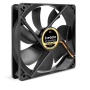 Вентиляторы Exegate EX283390RUS Вентилятор 12В DC ExeGate ExtraPower EP12025S3PM (120x120x25 мм, Sleeve bearing (подшипник скольжения), 3pin+Molex, 1800RPM, 28dBA)