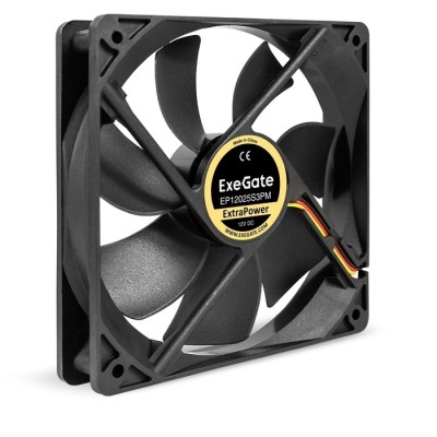 Вентиляторы Exegate EX283390RUS Вентилятор 12В DC ExeGate ExtraPower EP12025S3PM (120x120x25 мм, Sleeve bearing (подшипник скольжения), 3pin+Molex, 1800RPM, 28dBA) Вентиляторы Exegate EX283390RUS Вентилятор 12В DC ExeGate ExtraPower EP12025S3PM (120x120x25 мм, Sleeve bearing (подшипник скольжения), 3pin+Molex, 1800RPM, 28dBA)