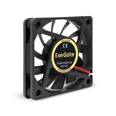 Вентиляторы Exegate EX295203RUS Вентилятор 24В DC ExeGate EX06010S2P-24 (60x60x10 мм, Sleeve bearing (подшипник скольжения), 2pin, 3000RPM, 24.1dBA) Вентиляторы Exegate EX295203RUS Вентилятор 24В DC ExeGate EX06010S2P-24 (60x60x10 мм, Sleeve bearing (подшипник скольжения), 2pin, 3000RPM, 24.1dBA)