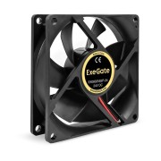 Вентиляторы Exegate EX295206RUS Вентилятор 24B DC ExeGate EX08025S2P-24 (80x80x25 мм, Sleeve bearing (подшипник скольжения), 2pin, 2800RPM, 28dBA)