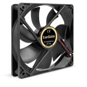Вентиляторы Exegate EX295210RUS Вентилятор 24В DC ExeGate EX12025S2P-24 (120x120x25 мм, Sleeve bearing (подшипник скольжения), 2pin, 2100RPM, 34.2dBA)