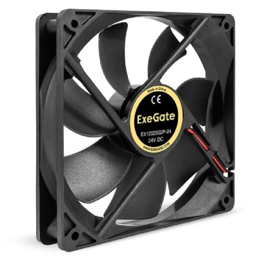 Вентиляторы Exegate EX295210RUS Вентилятор 24В DC ExeGate EX12025S2P-24 (120x120x25 мм, Sleeve bearing (подшипник скольжения), 2pin, 2100RPM, 34.2dBA) Вентиляторы Exegate EX295210RUS Вентилятор 24В DC ExeGate EX12025S2P-24 (120x120x25 мм, Sleeve bearing (подшипник скольжения), 2pin, 2100RPM, 34.2dBA)