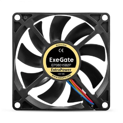 Вентиляторы Exegate EX295237RUS Вентилятор 12В DC ExeGate ExtraPower EP08015B2P (80x80x15 мм, 2-Ball (двойной шарикоподшипник), 2pin, 2600RPM, 26dBA) Вентиляторы Exegate EX295237RUS Вентилятор 12В DC ExeGate ExtraPower EP08015B2P (80x80x15 мм, 2-Ball (двойной шарикоподшипник), 2pin, 2600RPM, 26dBA)