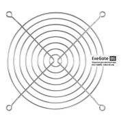 Вентиляторы Exegate EX295264RUS Решетка для вентилятора 140x140 ExeGate EG-140MR (140x140 мм, металлическая, круглая, никель)