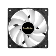 Вентиляторы Exegate EX295967RUS Вентилятор 12В DC с подсветкой ExeGate EX12025H3P4PMY-PWM.ARGB (120x120x25 мм, Hydraulic bearing (гидродинамический), 5V ARGB 3pin, 4pin PWM, 1200RPM, ARGB подсветка, 26dBA)