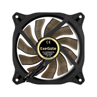 Вентиляторы Exegate EX295973RUS Вентилятор 12В DC с подсветкой ExeGate EX12025H6PSR-PWM.ARGB (120x120x25 мм, Hydraulic bearing (гидродинамический), 6pin, 1200RPM, ARGB подсветка, 33dBA) Вентиляторы Exegate EX295973RUS Вентилятор 12В DC с подсветкой ExeGate EX12025H6PSR-PWM.ARGB (120x120x25 мм, Hydraulic bearing (гидродинамический), 6pin, 1200RPM, ARGB подсветка, 33dBA)