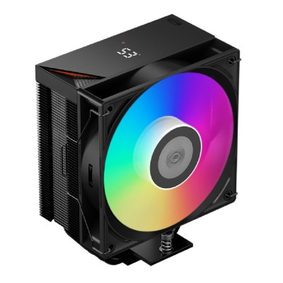 Вентиляторы Кулер для процессора/ PCCooler RT500 Digital ARGB BK (240W, 4-pin PWM, LED temp., 152mm, Al/Cu, 5x6mm, ARGB, 1x120mm, 73.32CFM, 34.9dBA, 2200RPM, S: 1851/1700/1200/115X, AM5/AM4, black) Вентиляторы Кулер для процессора/ PCCooler RT500 Digital ARGB BK (240W, 4-pin PWM, LED temp., 152mm, Al/Cu, 5x6mm, ARGB, 1x120mm, 73.32CFM, 34.9dBA, 2200RPM, S: 1851/1700/1200/115X, AM5/AM4, black)