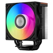 Вентиляторы Кулер для процессора/ PCCooler RT500 Digital ARGB BK (240W, 4-pin PWM, LED temp., 152mm, Al/Cu, 5x6mm, ARGB, 1x120mm, 73.32CFM, 34.9dBA, 2200RPM, S: 1851/1700/1200/115X, AM5/AM4, black)