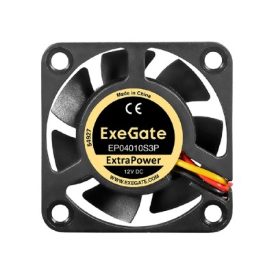 Вентиляторы Exegate EX295217RUS Вентилятор 12В DC ExeGate ExtraPower EP04010S3P (40x40x10 мм, Sleeve bearing (подшипник скольжения), 3pin, 7500RPM, 36dBA) Вентиляторы Exegate EX295217RUS Вентилятор 12В DC ExeGate ExtraPower EP04010S3P (40x40x10 мм, Sleeve bearing (подшипник скольжения), 3pin, 7500RPM, 36dBA)
