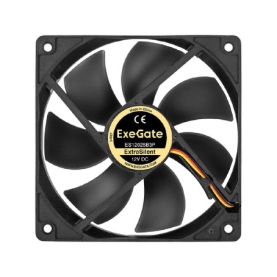 Вентиляторы Exegate EX295243RUS Вентилятор 12В DC ExeGate ExtraSilent ES12025B3P (120x120x25 мм, 2-Ball (двойной шарикоподшипник), 3pin, 1850RPM, 30dBA) Вентиляторы Exegate EX295243RUS Вентилятор 12В DC ExeGate ExtraSilent ES12025B3P (120x120x25 мм, 2-Ball (двойной шарикоподшипник), 3pin, 1850RPM, 30dBA)