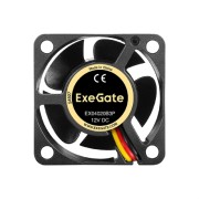 Вентиляторы Exegate EX297016RUS Вентилятор 12В DC ExeGate EX04020B3P (40x40x20 мм, 2-Ball (двойной шарикоподшипник), 3pin, 6300RPM, 28dBA)