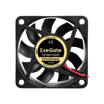 Вентиляторы Exegate EX297029RUS Вентилятор 12В DC ExeGate ExtraPower EP06015S3P (60x60x15 мм, Sleeve bearing (подшипник скольжения), 3pin, 4800RPM, 32dBA) Вентиляторы Exegate EX297029RUS Вентилятор 12В DC ExeGate ExtraPower EP06015S3P (60x60x15 мм, Sleeve bearing (подшипник скольжения), 3pin, 4800RPM, 32dBA)