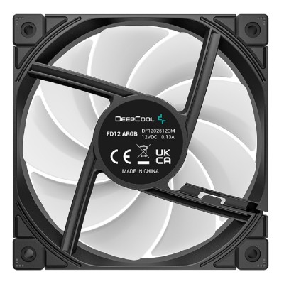 Вентилятор Case fan Deepcool FD12 ARGB черный 4-pin 26.9дБ (R-FD12-BKAPN1-G) Ret Вентилятор Case fan Deepcool FD12 ARGB черный 4-pin 26.9дБ (R-FD12-BKAPN1-G) Ret