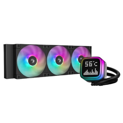 Вентилятор Кулер с водяным охлаждением Deepcool LP360 ARGB Soc-AM5/AM4/1200/1700/1851 черный 4-pin 38.71dB Al LCD 350W 1716gr Ret (R-LP360-BKMSNC-G-1) Вентилятор Кулер с водяным охлаждением Deepcool LP360 ARGB Soc-AM5/AM4/1200/1700/1851 черный 4-pin 38.71dB Al LCD 350W 1716gr Ret (R-LP360-BKMSNC-G-1)