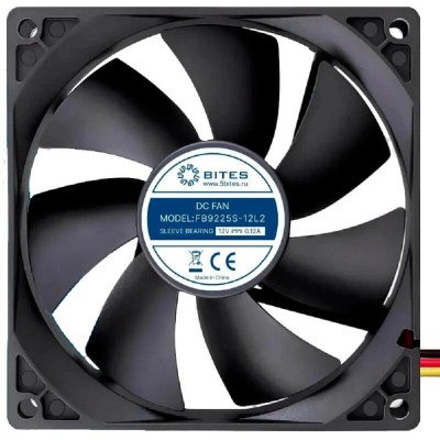 Вентиляторы 5bites Вентилятор FB9225S-12L2 92X25 / SLEEVE / 1800RPM / 2P Вентиляторы 5bites Вентилятор FB9225S-12L2 92X25 / SLEEVE / 1800RPM / 2P