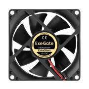 Вентиляторы Exegate EX299875RUS Вентилятор 12В DC ExeGate ExtraSilent ES08025S2P (80x80x25 мм, Sleeve bearing (подшипник скольжения), 2pin, 1900RPM, 20dBA)