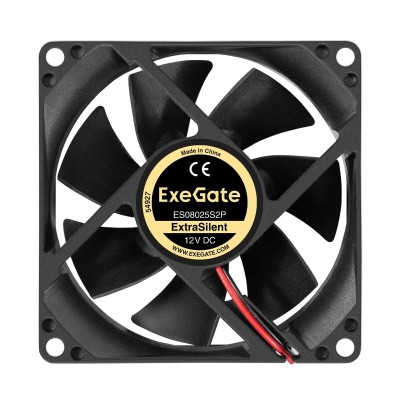 Вентиляторы Exegate EX299875RUS Вентилятор 12В DC ExeGate ExtraSilent ES08025S2P (80x80x25 мм, Sleeve bearing (подшипник скольжения), 2pin, 1900RPM, 20dBA) Вентиляторы Exegate EX299875RUS Вентилятор 12В DC ExeGate ExtraSilent ES08025S2P (80x80x25 мм, Sleeve bearing (подшипник скольжения), 2pin, 1900RPM, 20dBA)
