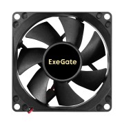 Вентиляторы Exegate EX299875RUS Вентилятор 12В DC ExeGate ExtraSilent ES08025S2P (80x80x25 мм, Sleeve bearing (подшипник скольжения), 2pin, 1900RPM, 20dBA)