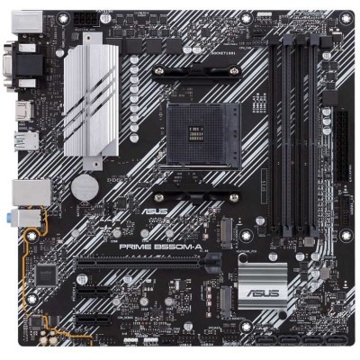 Материнская плата Asus PRIME B550M-A Soc-AM4 AMD B550 4xDDR4 mATX AC`97 8ch(7.1) GbLAN RAID+VGA+DVI+HDMI Материнская плата Asus PRIME B550M-A Soc-AM4 AMD B550 4xDDR4 mATX AC`97 8ch(7.1) GbLAN RAID+VGA+DVI+HDMI