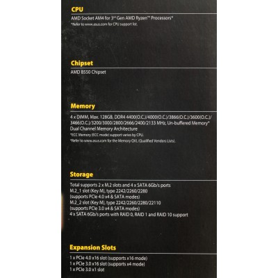 Материнская плата Asus TUF GAMING B550M-PLUS Soc-AM4 AMD B550 4xDDR4 mATX AC`97 8ch(7.1) 2.5Gg RAID+HDMI+DP Материнская плата Asus TUF GAMING B550M-PLUS Soc-AM4 AMD B550 4xDDR4 mATX AC`97 8ch(7.1) 2.5Gg RAID+HDMI+DP