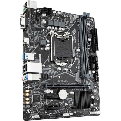 Материнская плата Gigabyte H410M H Soc-1200 Intel H410 2xDDR4 mATX AC`97 8ch(7.1) GbLAN+VGA+HDMI Материнская плата Gigabyte H410M H Soc-1200 Intel H410 2xDDR4 mATX AC`97 8ch(7.1) GbLAN+VGA+HDMI