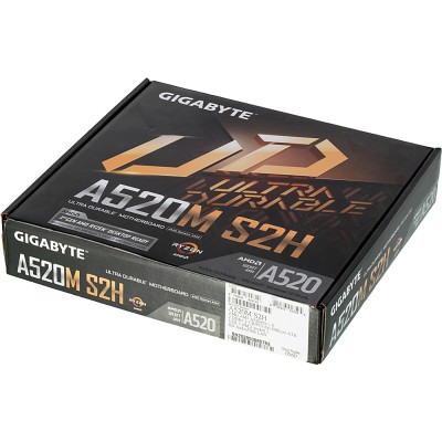 Материнская плата Gigabyte A520M S2H Soc-AM4 AMD A520 2xDDR4 mATX AC`97 8ch(7.1) GbLAN RAID+VGA+DVI+HDMI Материнская плата Gigabyte A520M S2H Soc-AM4 AMD A520 2xDDR4 mATX AC`97 8ch(7.1) GbLAN RAID+VGA+DVI+HDMI