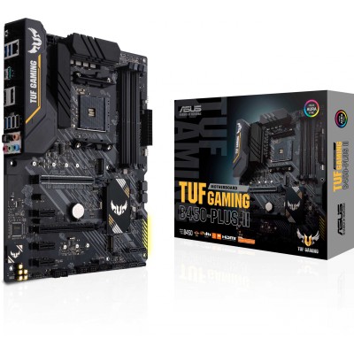 Материнская плата Asus TUF GAMING B450-PLUS II Soc-AM4 AMD B450 4xDDR4 ATX AC`97 8ch(7.1) GbLAN RAID+HDMI+DP Материнская плата Asus TUF GAMING B450-PLUS II Soc-AM4 AMD B450 4xDDR4 ATX AC`97 8ch(7.1) GbLAN RAID+HDMI+DP