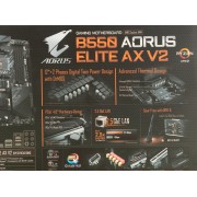 Материнская плата Gigabyte B550 AORUS ELITE AX V2 Soc-AM4 AMD B550 4xDDR4 ATX AC`97 8ch(7.1) 2.5Gg RAID+HDMI+DP