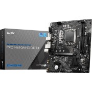 Материнская плата MSI PRO H610M-G DDR4 Soc-1700 Intel H610 2xDDR4 mATX AC`97 8ch(7.1) GbLAN+VGA+HDMI+DP