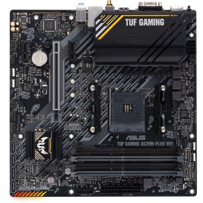 Материнская плата Asus TUF GAMING A520M-PLUS WIFI Soc-AM4 AMD A520 4xDDR4 mATX AC`97 8ch(7.1) 2xGgE RAID+VGA+HDMI+DP Материнская плата Asus TUF GAMING A520M-PLUS WIFI Soc-AM4 AMD A520 4xDDR4 mATX AC`97 8ch(7.1) 2xGgE RAID+VGA+HDMI+DP