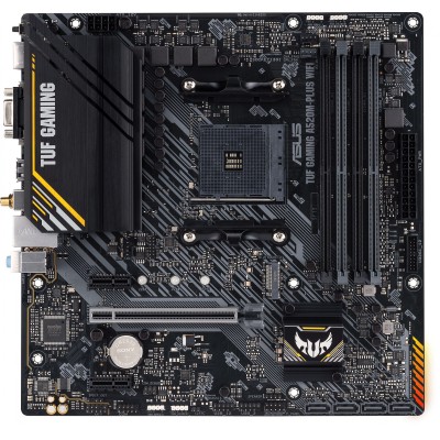 Материнская плата Asus TUF GAMING A520M-PLUS WIFI Soc-AM4 AMD A520 4xDDR4 mATX AC`97 8ch(7.1) 2xGgE RAID+VGA+HDMI+DP Материнская плата Asus TUF GAMING A520M-PLUS WIFI Soc-AM4 AMD A520 4xDDR4 mATX AC`97 8ch(7.1) 2xGgE RAID+VGA+HDMI+DP