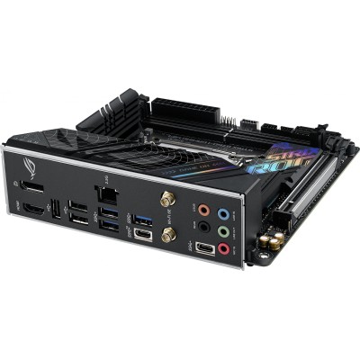 Материнская плата Asus ROG STRIX B760-I GAMING WIFI Soc-1700 Intel B760 2xDDR5 mini-ITX AC`97 8ch(7.1) 2.5Gg RAID+HDMI+DP Материнская плата Asus ROG STRIX B760-I GAMING WIFI Soc-1700 Intel B760 2xDDR5 mini-ITX AC`97 8ch(7.1) 2.5Gg RAID+HDMI+DP