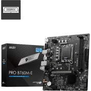 Материнская плата MSI PRO B760M-E Soc-1700 Intel B760 2xDDR5 mATX AC`97 8ch(7.1) GbLAN+VGA+HDMI