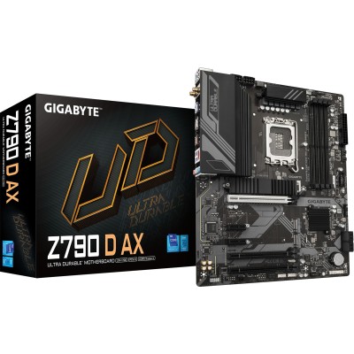 Материнская плата Gigabyte Z790 D AX Soc-1700 Intel Z790 4xDDR5 ATX AC`97 8ch(7.1) 2.5Gg RAID+HDMI+DP Материнская плата Gigabyte Z790 D AX Soc-1700 Intel Z790 4xDDR5 ATX AC`97 8ch(7.1) 2.5Gg RAID+HDMI+DP