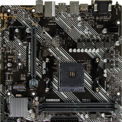 Материнская плата ASUS PRIME B450M-K II (Socket AM4, mATX, 2xDDR4(64GB), VGA/DVI-D/HDMI 2.0, 1xPCIe 3.0x16/2xPCIe 2.0, 1xLAN, 6xSATA 6Gb/s, 1xM.2, 4xUSB 3.2, 2xUSB 2.0, 1xPS/2) Материнская плата ASUS PRIME B450M-K II (Socket AM4, mATX, 2xDDR4(64GB), VGA/DVI-D/HDMI 2.0, 1xPCIe 3.0x16/2xPCIe 2.0, 1xLAN, 6xSATA 6Gb/s, 1xM.2, 4xUSB 3.2, 2xUSB 2.0, 1xPS/2)