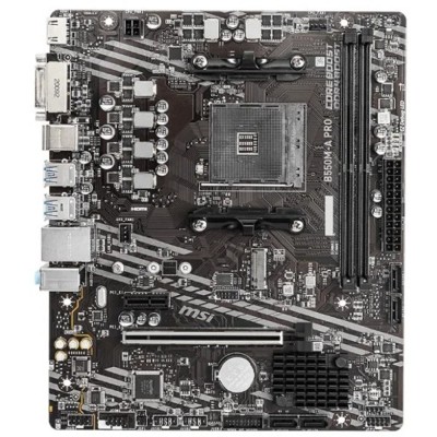 Материнская плата MSI B550M-A PRO Soc-AM4 AMD B550 2xDDR4 mATX AC`97 8ch(7.1) GbLAN RAID+DVI+HDMI Материнская плата MSI B550M-A PRO Soc-AM4 AMD B550 2xDDR4 mATX AC`97 8ch(7.1) GbLAN RAID+DVI+HDMI