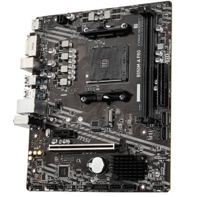 Материнская плата MSI B550M-A PRO Soc-AM4 AMD B550 2xDDR4 mATX AC`97 8ch(7.1) GbLAN RAID+DVI+HDMI Материнская плата MSI B550M-A PRO Soc-AM4 AMD B550 2xDDR4 mATX AC`97 8ch(7.1) GbLAN RAID+DVI+HDMI