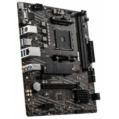 Материнская плата MSI A520M PRO Soc-AM4 AMD A520 2xDDR4 mATX AC`97 8ch(7.1) GbLAN RAID+VGA+HDMI+DP Материнская плата MSI A520M PRO Soc-AM4 AMD A520 2xDDR4 mATX AC`97 8ch(7.1) GbLAN RAID+VGA+HDMI+DP