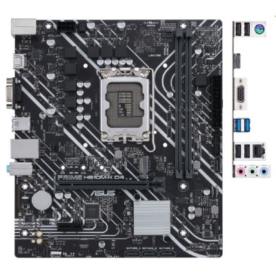 Материнская плата ASUS PRIME H610M-K D4 (Socket 1700, mATX, 2xDDR4(64GB), VGA/HDMI 2.1, 1xPCIe 4.0x16/1xPCIe 3.0/1xLAN, 4xSATA 6Gb/s, 1xM.2, 2xUSB 3.2, 4xUSB 2.0, 1xPS/2) Материнская плата ASUS PRIME H610M-K D4 (Socket 1700, mATX, 2xDDR4(64GB), VGA/HDMI 2.1, 1xPCIe 4.0x16/1xPCIe 3.0/1xLAN, 4xSATA 6Gb/s, 1xM.2, 2xUSB 3.2, 4xUSB 2.0, 1xPS/2)