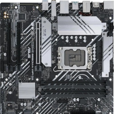 Материнская плата ASUS PRIME B660M-A WIFI D4 (Socket 1700, mATX, 4xDDR4(128GB), 2xHDMI 2.1/DP, 1xPCIe 4.0x16/2xPCIe 3.0x16, 1xLAN, Wi-Fi, BT, 4xSATA 6Gb/s, 2xM.2, 2xUSB 3.2, 4xUSB 2.0, 1xPS/2) Материнская плата ASUS PRIME B660M-A WIFI D4 (Socket 1700, mATX, 4xDDR4(128GB), 2xHDMI 2.1/DP, 1xPCIe 4.0x16/2xPCIe 3.0x16, 1xLAN, Wi-Fi, BT, 4xSATA 6Gb/s, 2xM.2, 2xUSB 3.2, 4xUSB 2.0, 1xPS/2)
