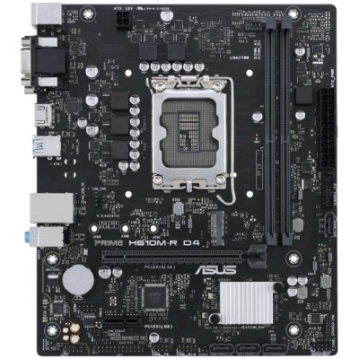 Материнская плата ASUS PRIME H610M-R D4-SI (Socket 1700, mATX, 2xDDR4(64GB), VGA/DVI-D/HDMI 2.1, 1xPCIe 4.0x16/1xPCIe 3.0, 1xLAN, 4xSATA 6Gb/s, 1xM.2, 2xUSB 3.2, 2xUSB 2.0, 2xPS/2) Материнская плата ASUS PRIME H610M-R D4-SI (Socket 1700, mATX, 2xDDR4(64GB), VGA/DVI-D/HDMI 2.1, 1xPCIe 4.0x16/1xPCIe 3.0, 1xLAN, 4xSATA 6Gb/s, 1xM.2, 2xUSB 3.2, 2xUSB 2.0, 2xPS/2)