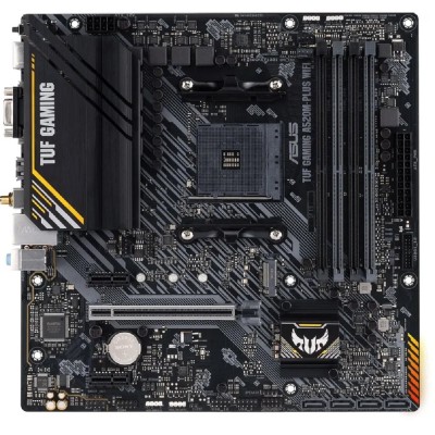 Материнская плата ASUS TUF GAMING A520M-PLUS WIFI (Socket AM4, mATX, 2xDDR4(128GB), DP/VGA/HDMI, 1xPCIe 3.0x16/2xPCIe x1, 1xLAN, 4xSATA 6Gb/s, 1xM.2, BT, Wi-Fi ac, 4xUSB 3.2, 2xUSB 2.0, 1xPS/2) Материнская плата ASUS TUF GAMING A520M-PLUS WIFI (Socket AM4, mATX, 2xDDR4(128GB), DP/VGA/HDMI, 1xPCIe 3.0x16/2xPCIe x1, 1xLAN, 4xSATA 6Gb/s, 1xM.2, BT, Wi-Fi ac, 4xUSB 3.2, 2xUSB 2.0, 1xPS/2)