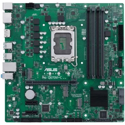 Материнская плата ASUS PRO Q670M-C-CSM (Socket 1700, mATX, 4xDDR5(128GB), 2xDP/HDMI, 1xPCIe 4.0x16,/1xPCIe 3.0, 1xLAN, 6xSATA 6Gb/s, 2xM.2, 1xM.2 E key, 4xUSB 3.2, 2xUSB 2.0, 2xPS/2) Материнская плата ASUS PRO Q670M-C-CSM (Socket 1700, mATX, 4xDDR5(128GB), 2xDP/HDMI, 1xPCIe 4.0x16,/1xPCIe 3.0, 1xLAN, 6xSATA 6Gb/s, 2xM.2, 1xM.2 E key, 4xUSB 3.2, 2xUSB 2.0, 2xPS/2)