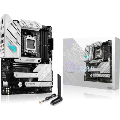 Материнская плата ASUS ROG STRIX B650-A GAMING WIFI (Socket AM5, ATX, 4xDDR5(128GB), DP/HDMI, 2xPCIe 4.0x16,/2xPCIe 4.0, 1xLAN (2.5GbE), Wi-Fi, BT, 4xSATA 6Gb/s, 3xM.2, 2xType-C, 7xUSB 3.2, 4xUSB 2.0) Материнская плата ASUS ROG STRIX B650-A GAMING WIFI (Socket AM5, ATX, 4xDDR5(128GB), DP/HDMI, 2xPCIe 4.0x16,/2xPCIe 4.0, 1xLAN (2.5GbE), Wi-Fi, BT, 4xSATA 6Gb/s, 3xM.2, 2xType-C, 7xUSB 3.2, 4xUSB 2.0)