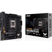 Материнская плата ASUS TUF GAMING B650M-PLUS (Socket AM5, mATX, 4xDDR5(128GB), DP/HDMI, 2xPCIe 4.0x16/2xPCIe 4.0, 1xLAN (2.5GbE), 4xSATA 6Gb/s, 3xM.2, 1xType-C, 3xUSB 3.2, 4xUSB 2.0)